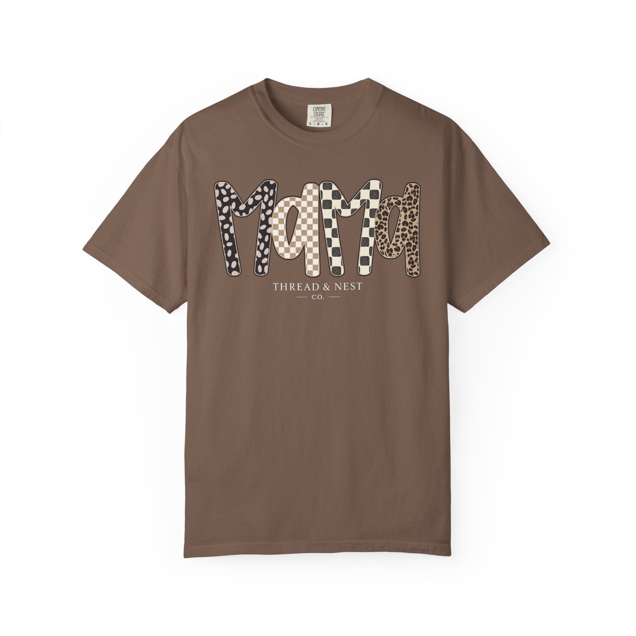 Mama Leopard & Plaid Graphic T-Shirt — Mom Gift, Mother's Day Tee