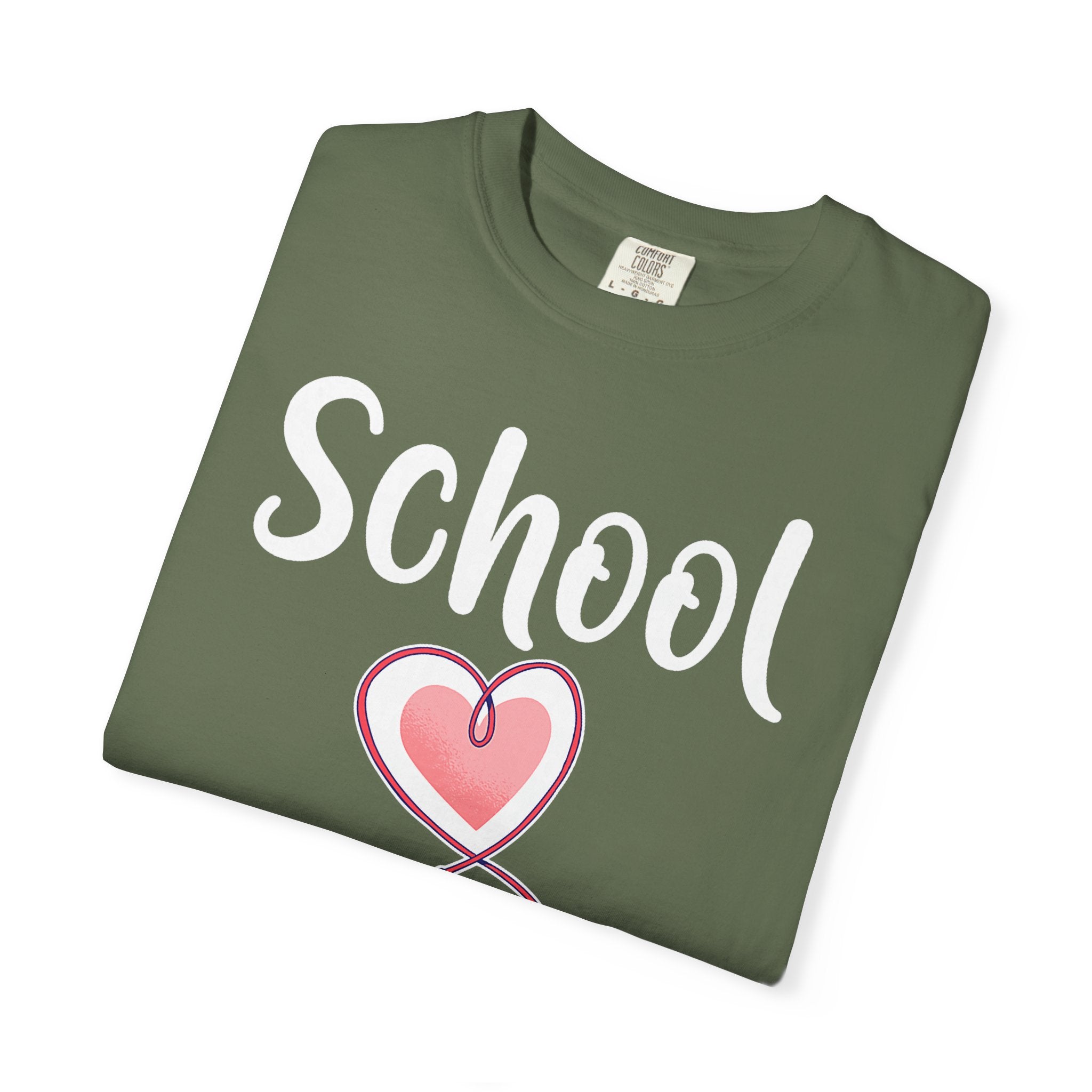 School Nurse T-Shirt — Cute Heart & Stethoscope Tee for Teachers and Healthcare Staff