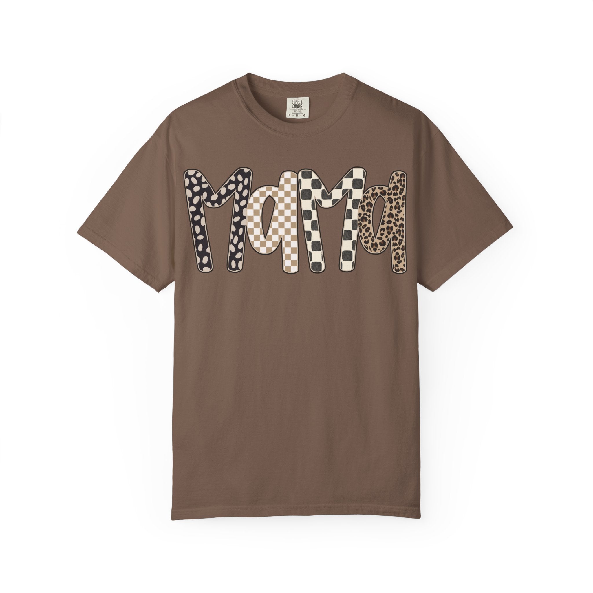 Mama Leopard & Plaid Graphic T-Shirt — Mom Gift, Mother's Day Tee