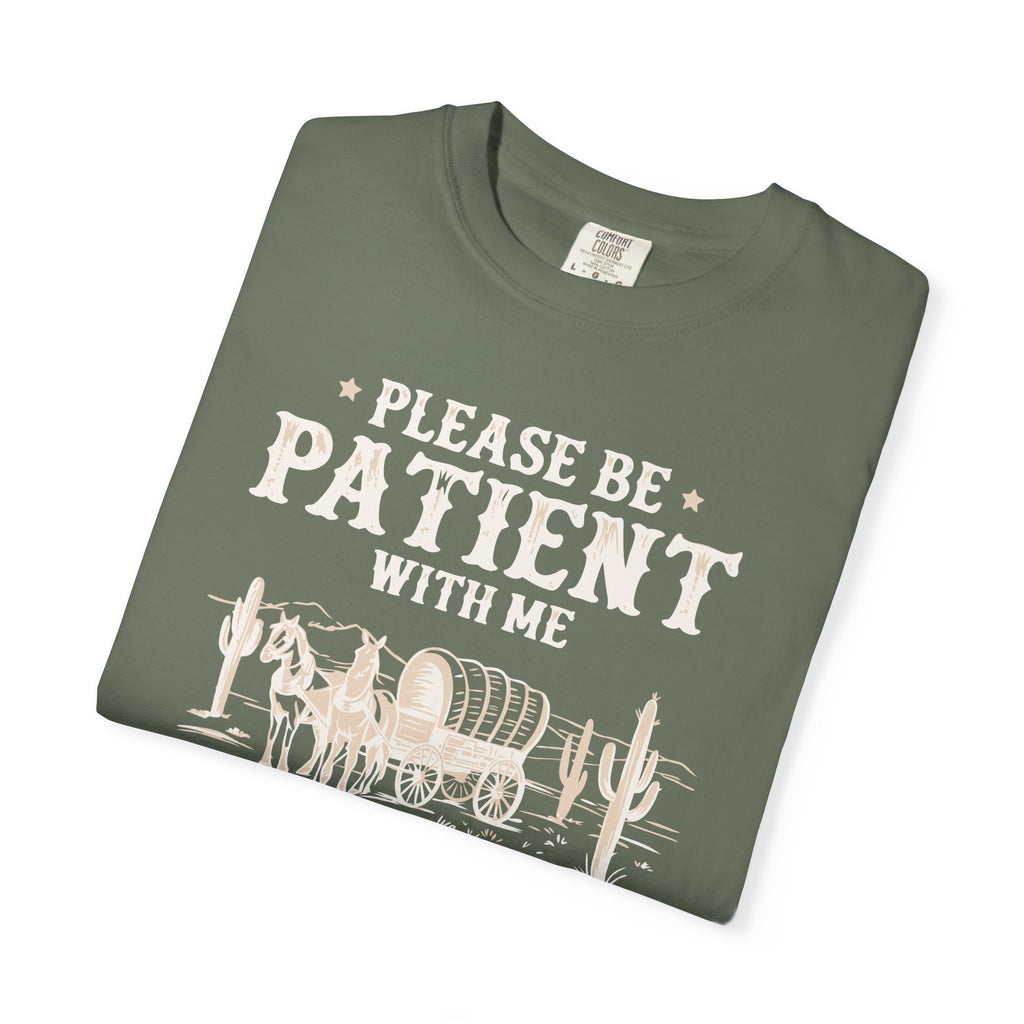 Please Be Patient With Me T-Shirt – "I’m From The 1900s" Vintage Wagon Graphic Tee