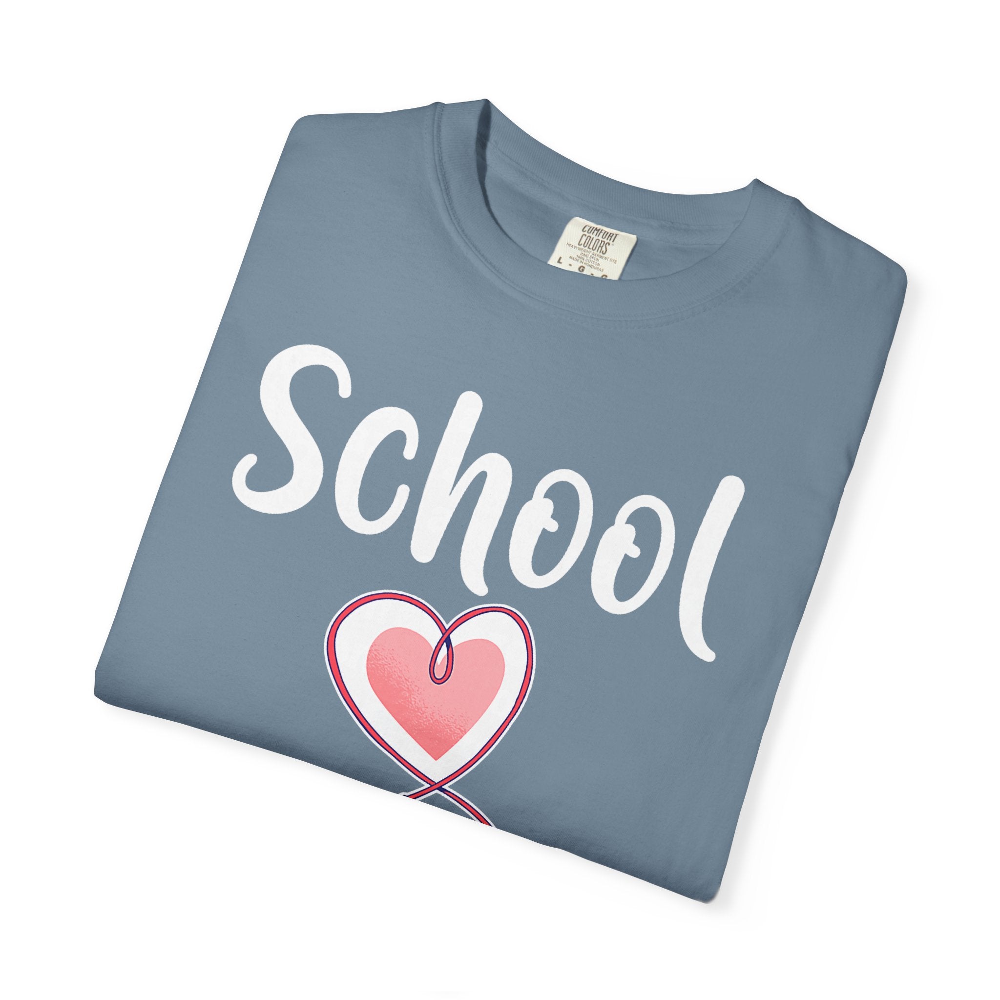 School Nurse T-Shirt — Cute Heart & Stethoscope Tee for Teachers and Healthcare Staff