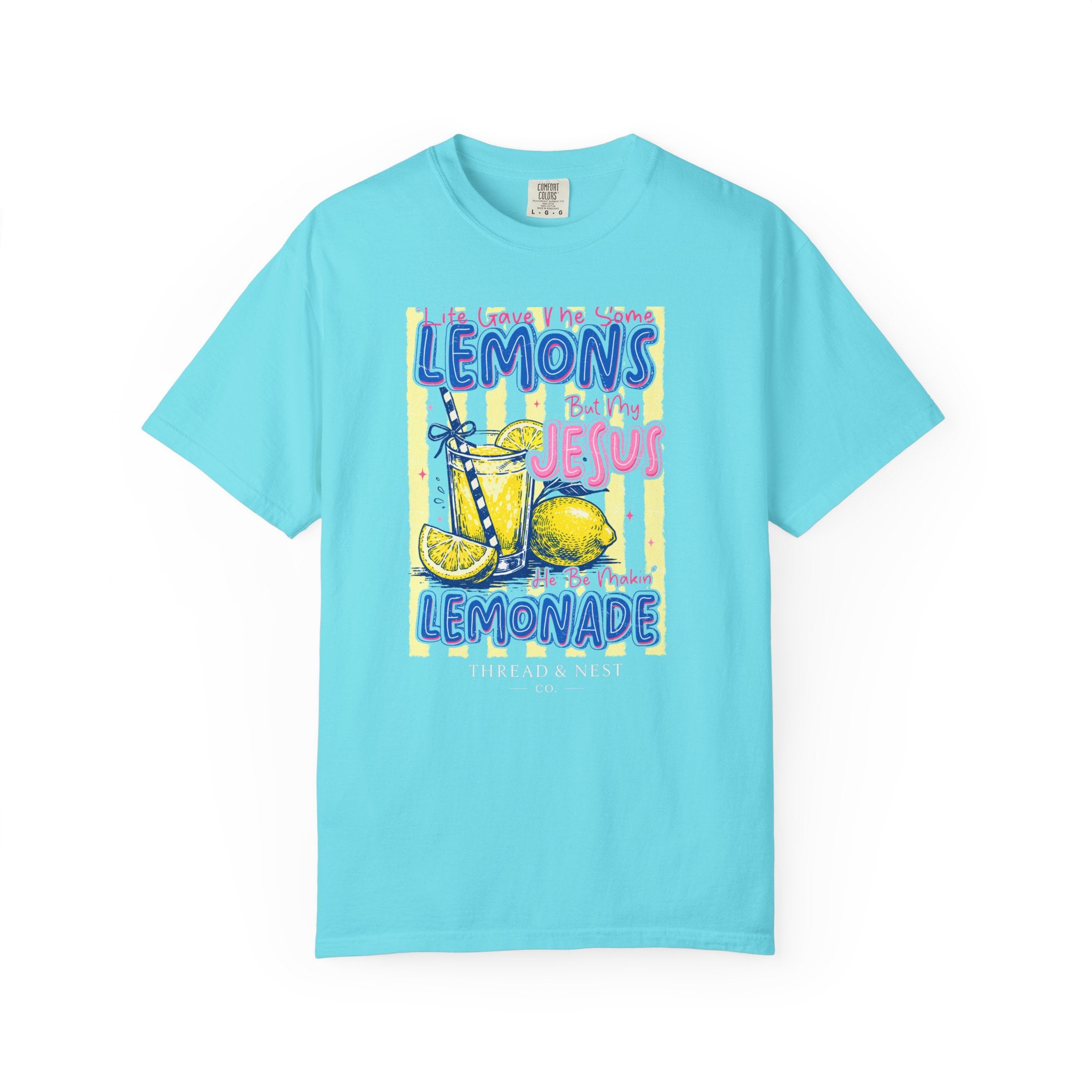 Lemons Into Lemonade Christian T-Shirt — 'He Gave Me Lemons But Why Jesus' Graphic Tee
