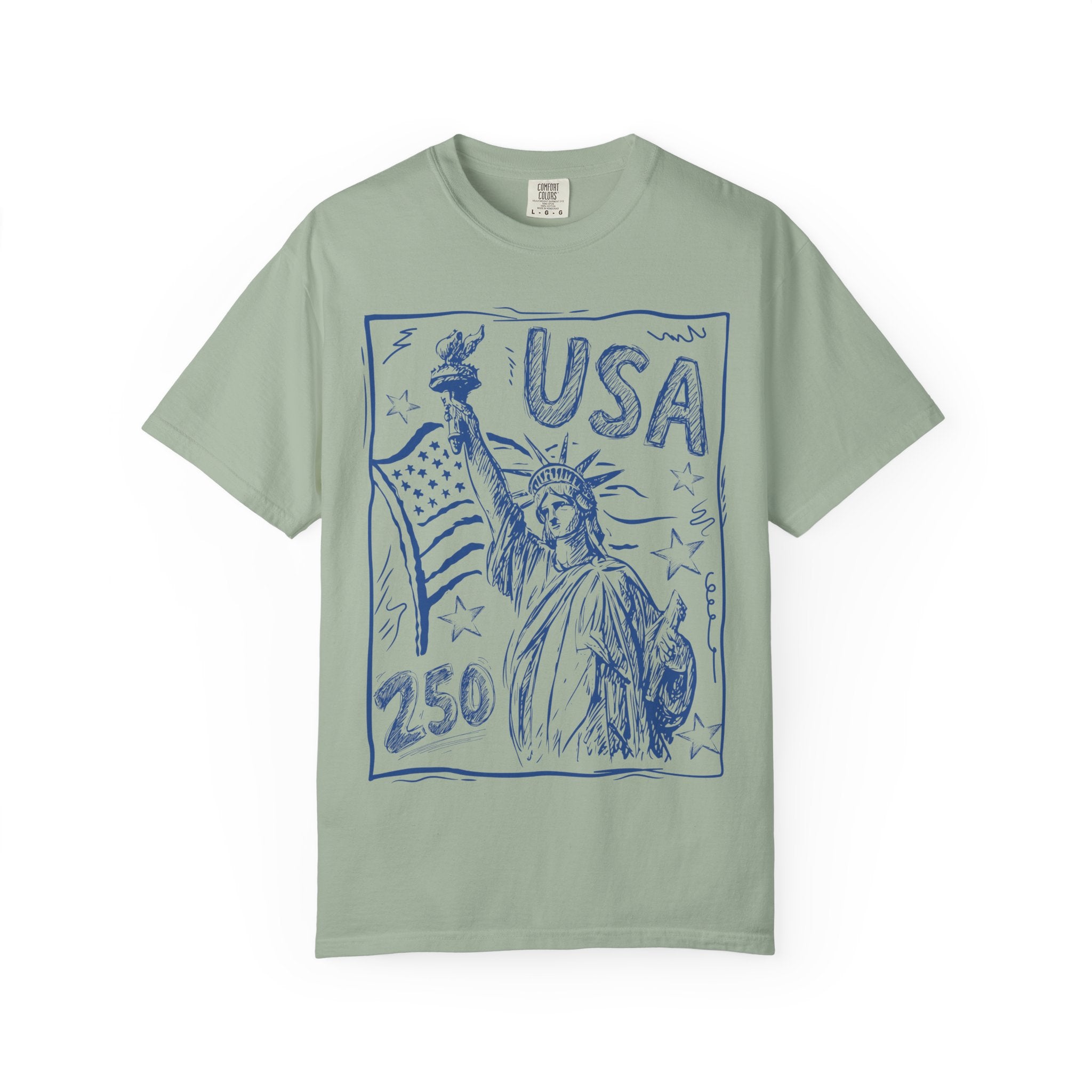 Liberty Sketch T‑Shirt — Statue of Liberty USA Graphic Tee
