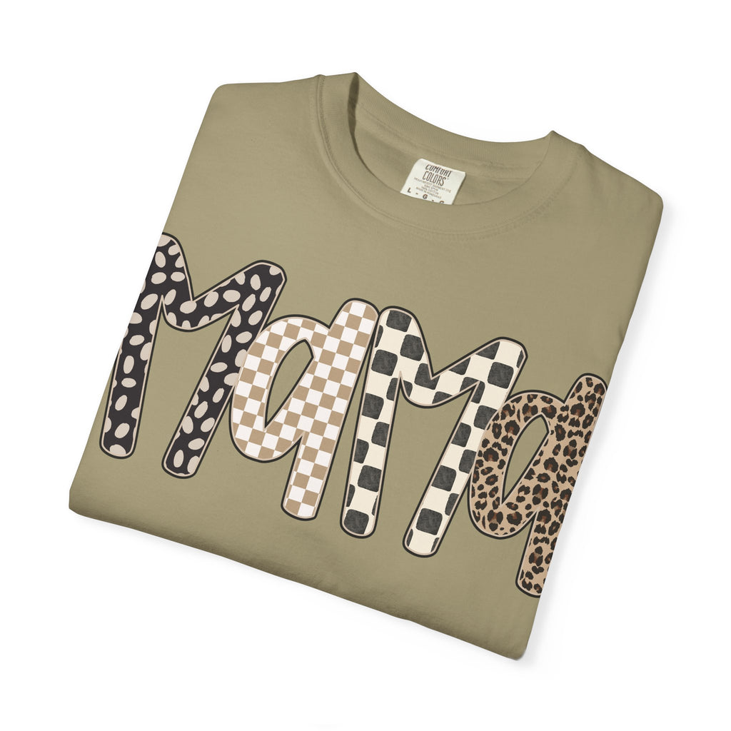 Mama Leopard & Plaid Graphic T-Shirt — Mom Gift, Mother's Day Tee