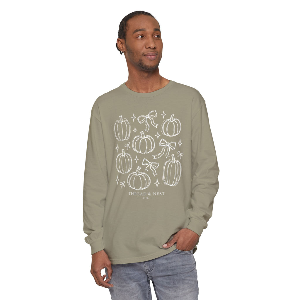 Pumpkin Sketch Long Sleeve Tee