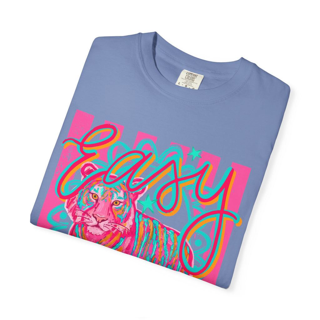Easy Tiger T-Shirt — Retro Neon Tiger Graphic Tee