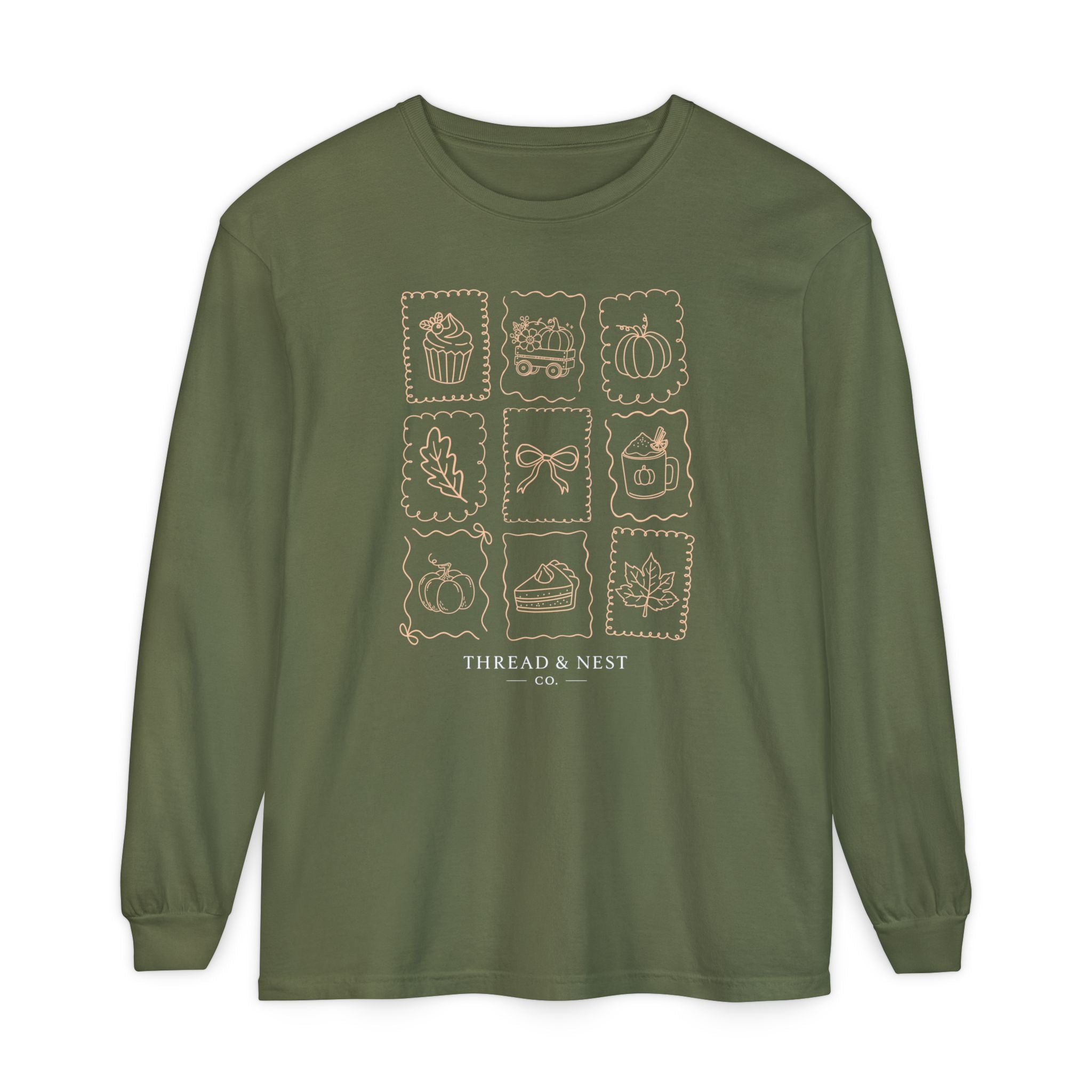 Autumn Icons Long Sleeve Tee