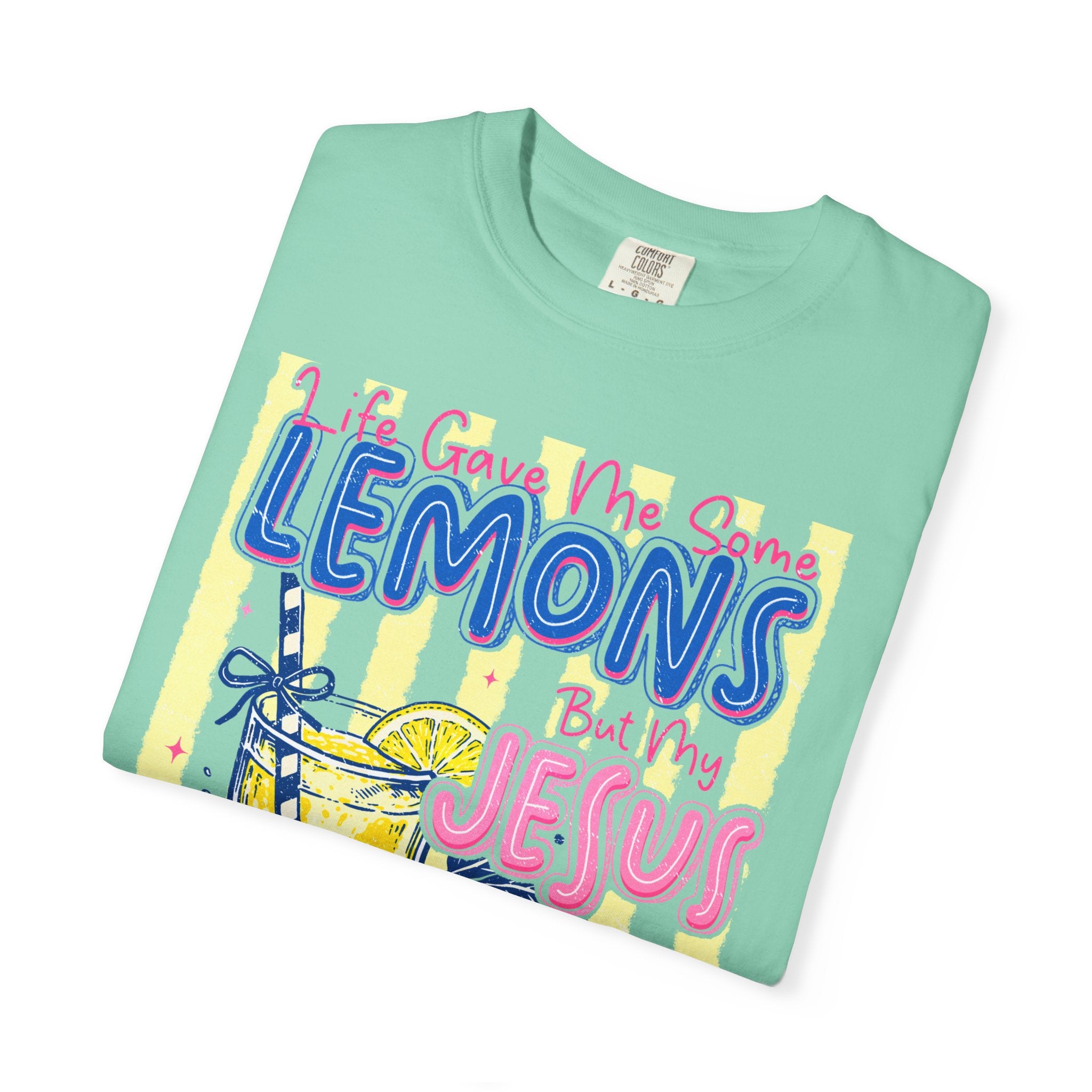 Lemons Into Lemonade Christian T-Shirt — 'He Gave Me Lemons But Why Jesus' Graphic Tee