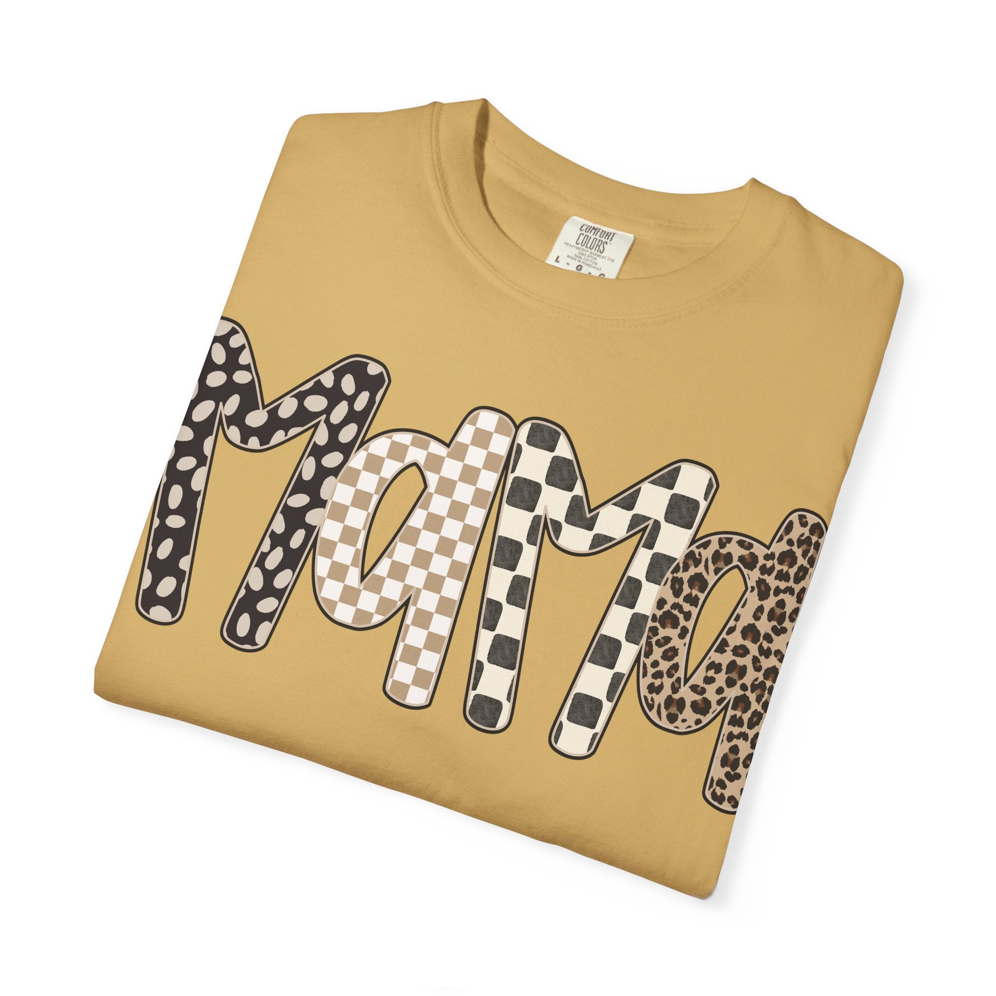 Mama Leopard & Plaid Graphic T-Shirt — Mom Gift, Mother's Day Tee