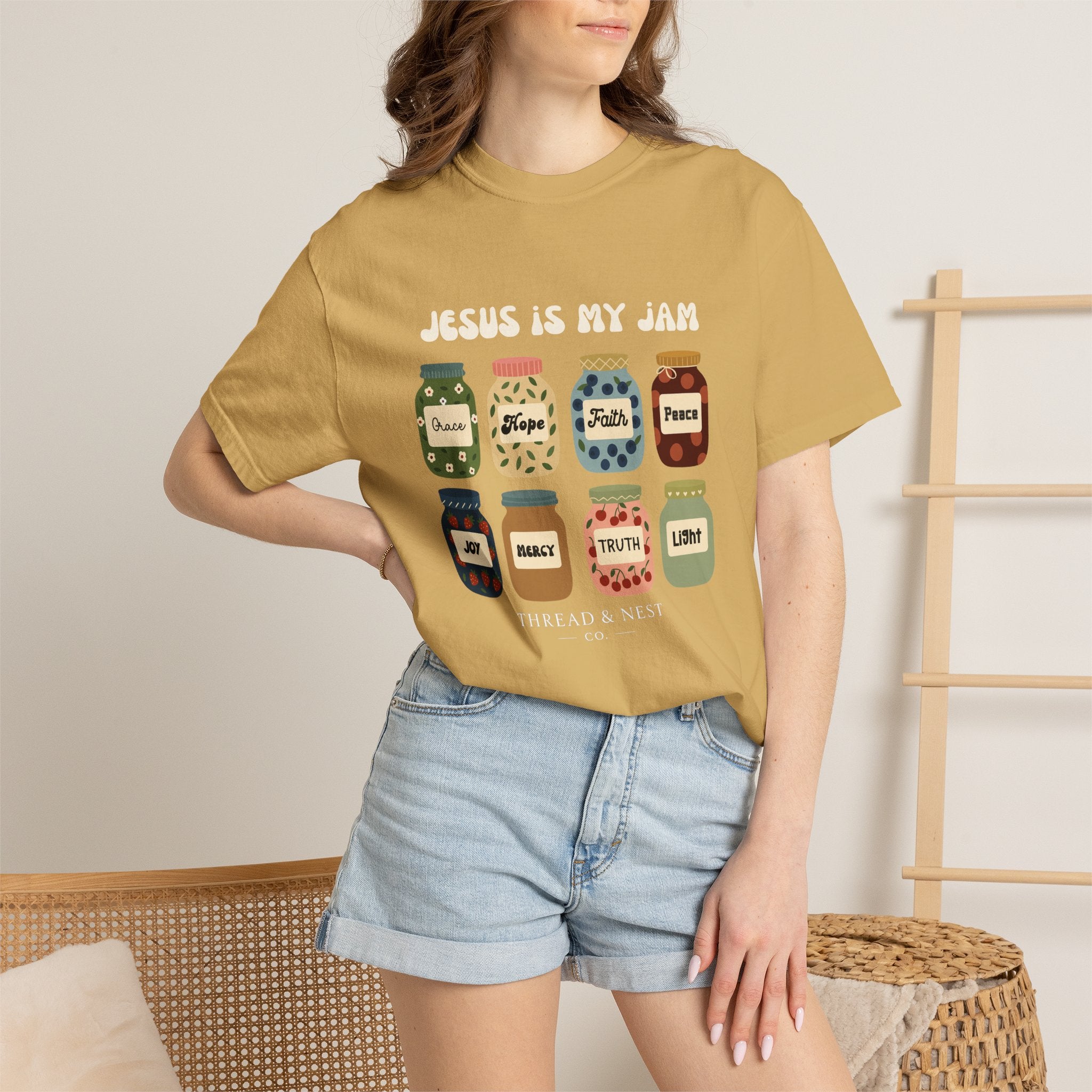 T-shirt — "Jesus Is My Jam" Christian Faith Graphic Tee