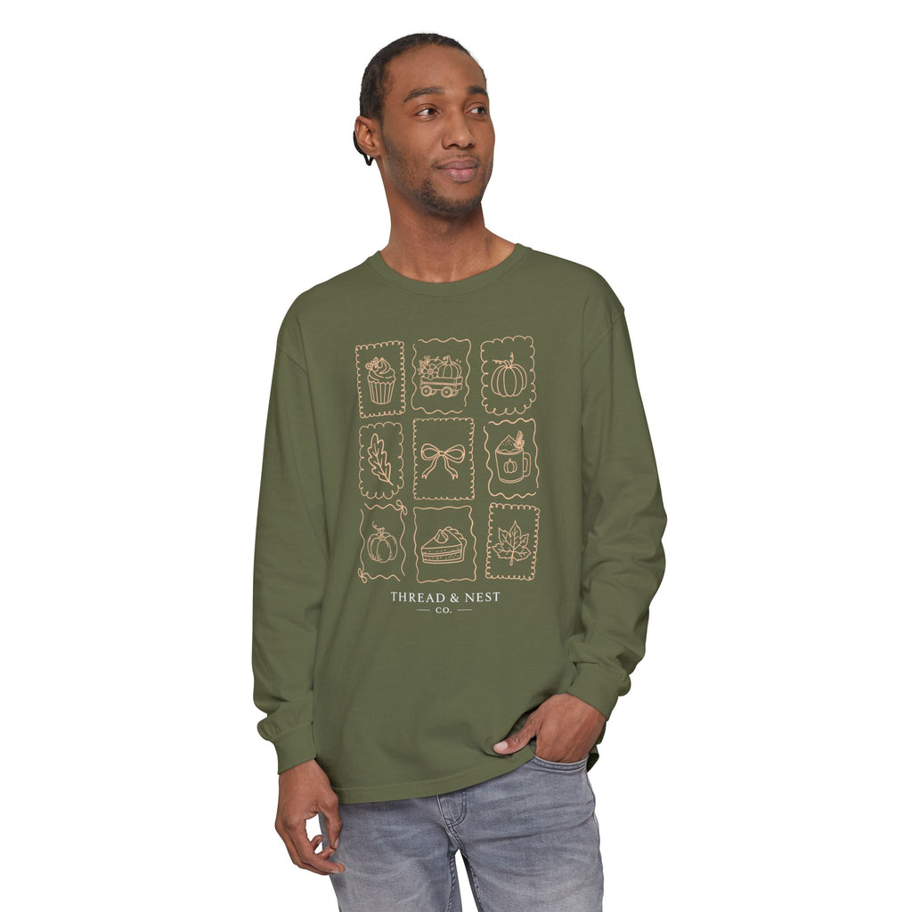 Autumn Icons Long Sleeve Tee