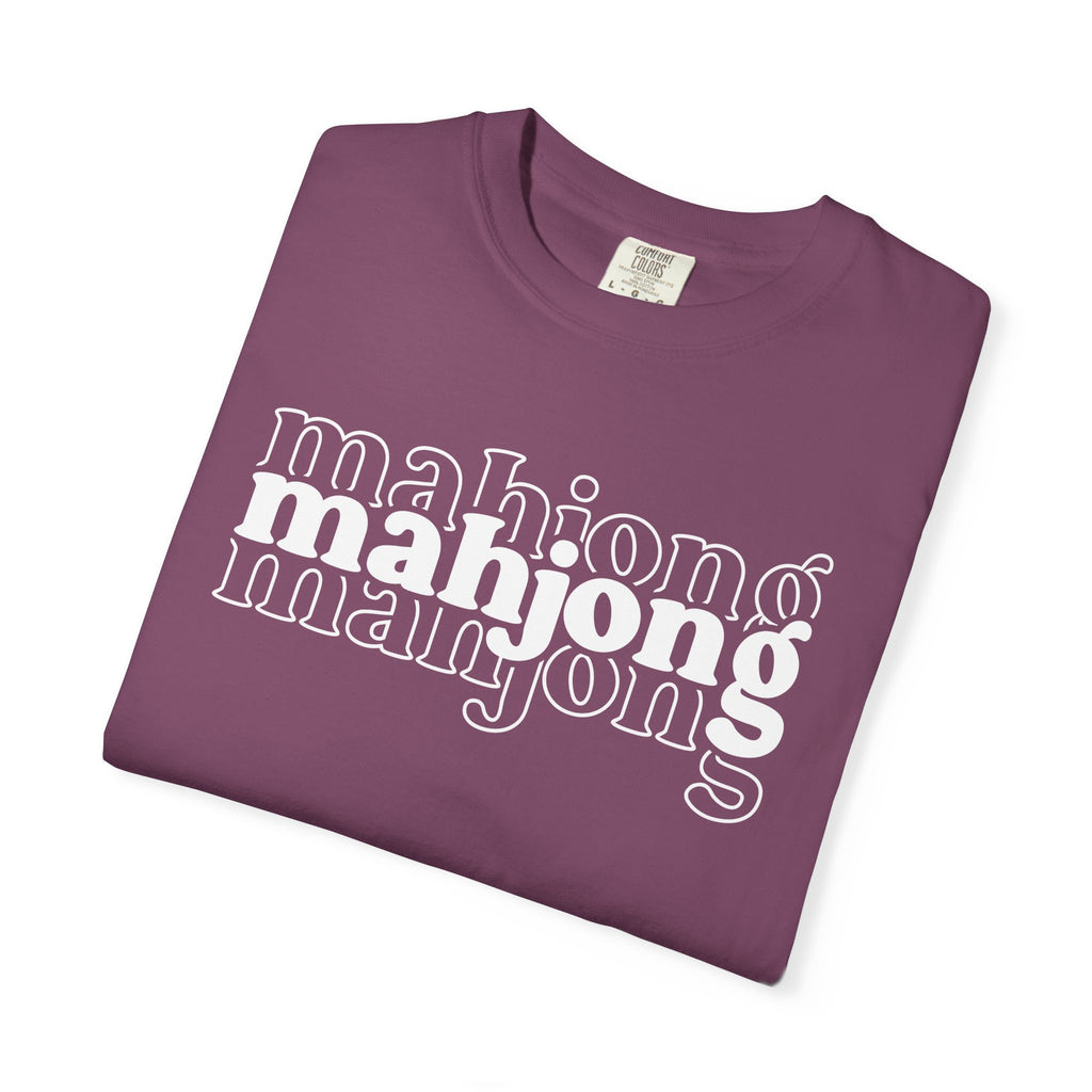 Mahjong Retro Logo T-Shirt — Vintage Game Night Tee