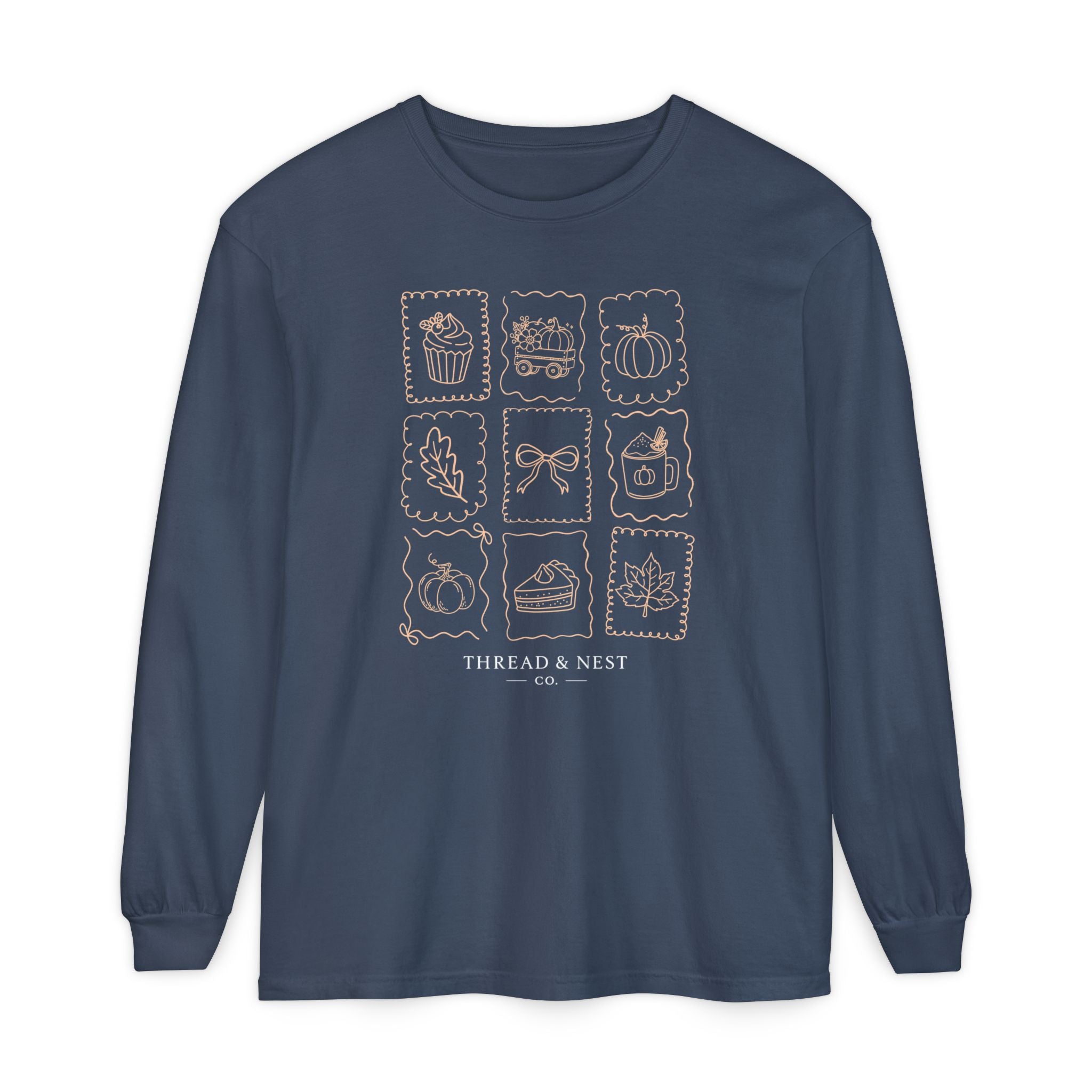 Autumn Icons Long Sleeve Tee