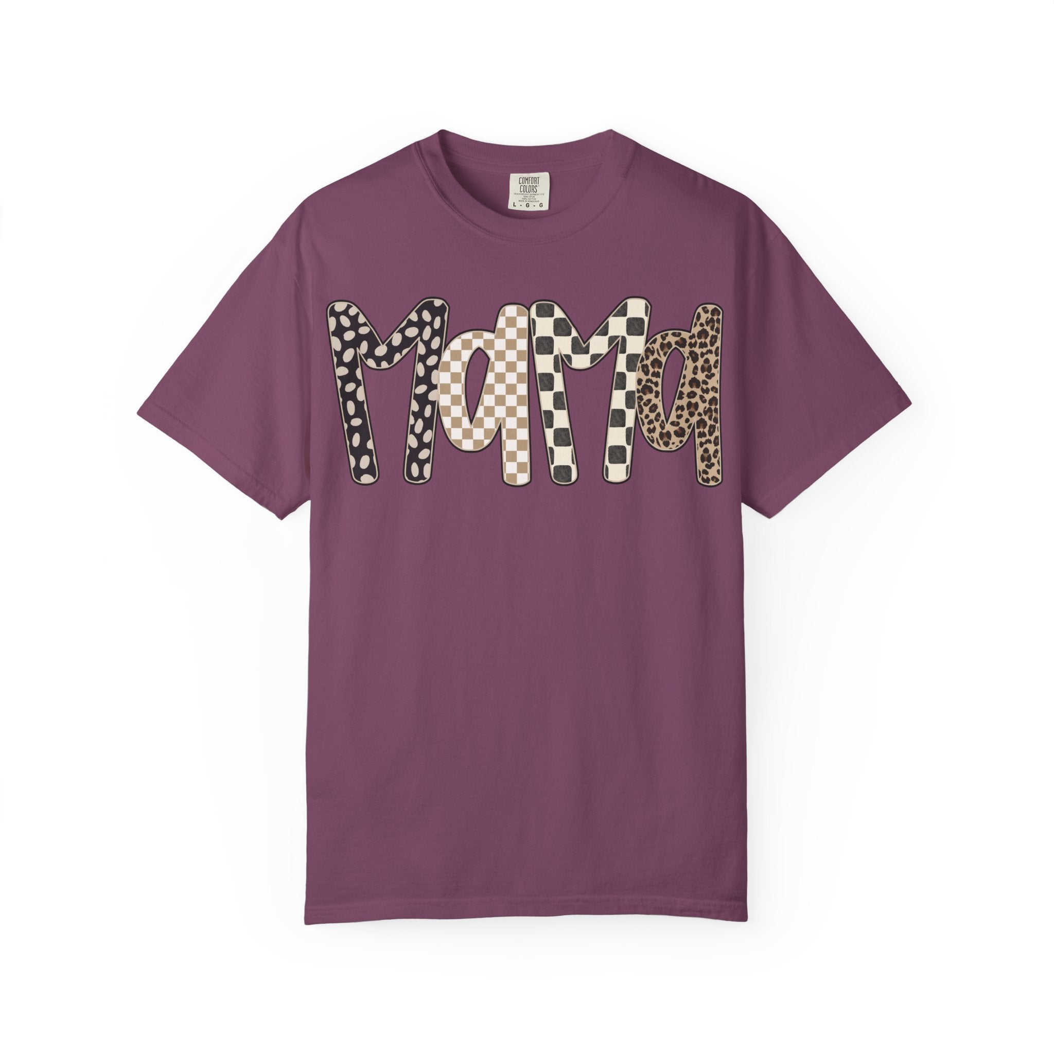 Mama Leopard & Plaid Graphic T-Shirt — Mom Gift, Mother's Day Tee