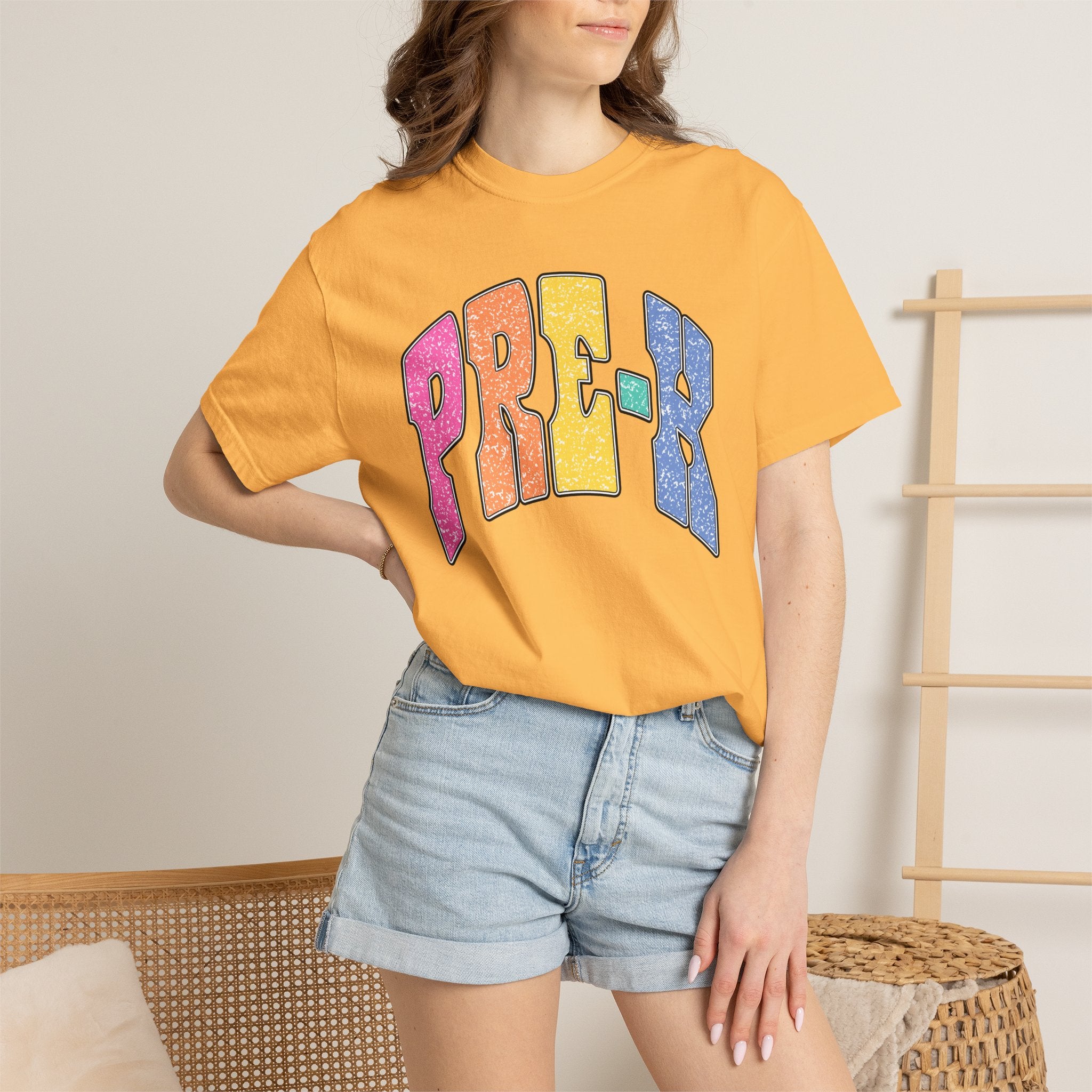 PRE-K Colorblock Graphic T-Shirt — Preschool Graduation Gift