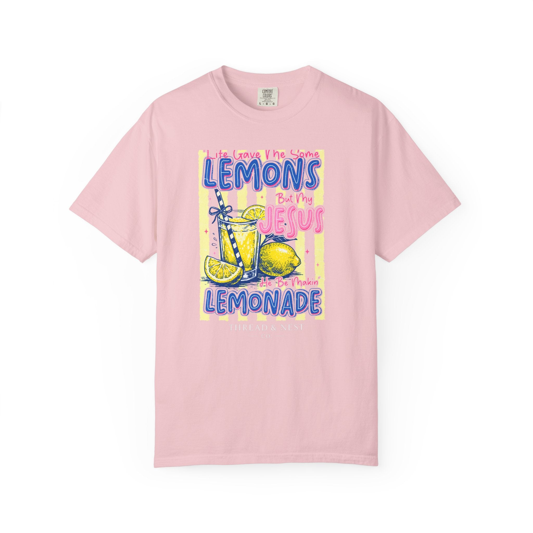 Lemons Into Lemonade Christian T-Shirt — 'He Gave Me Lemons But Why Jesus' Graphic Tee