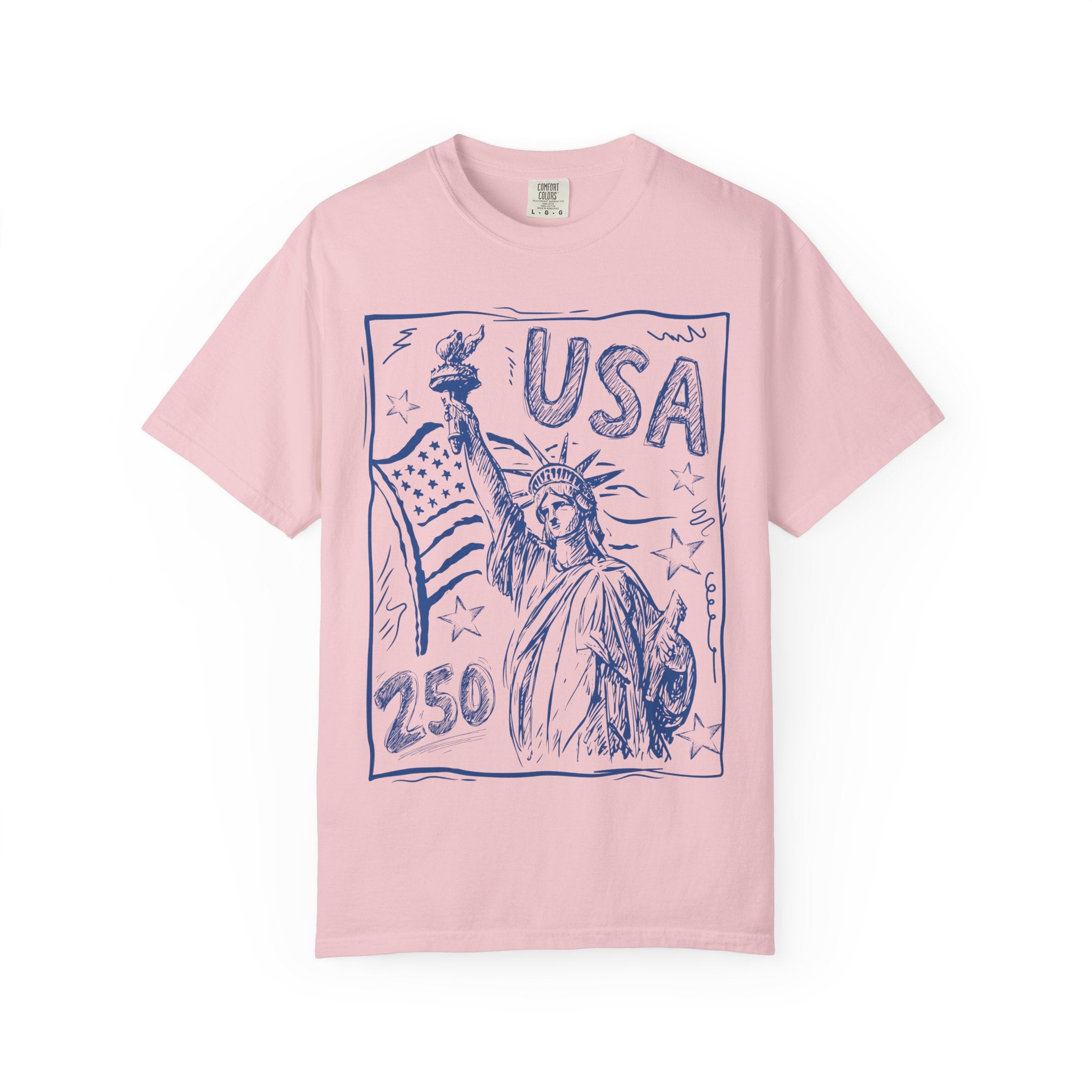 Liberty Sketch T‑Shirt — Statue of Liberty USA Graphic Tee